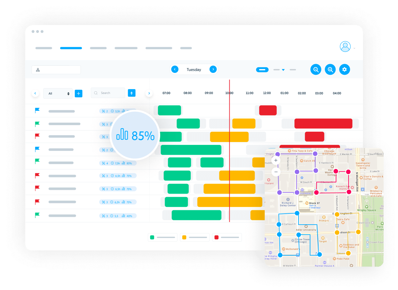 Praxedo FSM solution - Web application - Get the most from your equipment and teams.