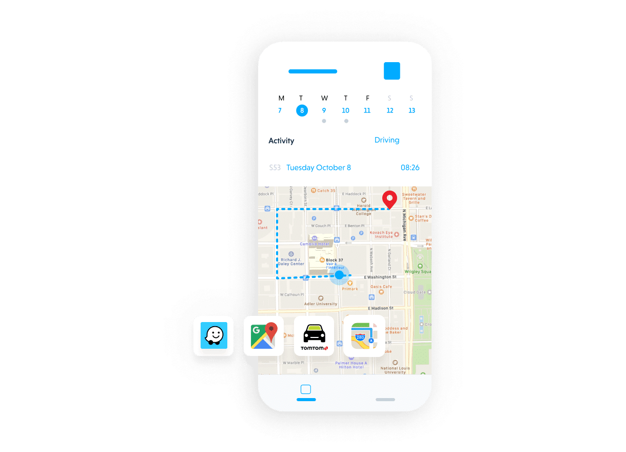 Praxedo FSM solution - Mobile app - GPS module