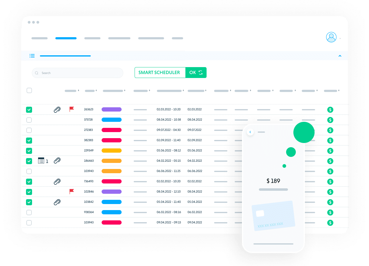 Praxedo FSM solution - Customer tools - Payments on the spot.