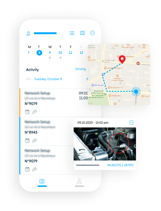 Una aplicación móvil para el trabajo en campo.